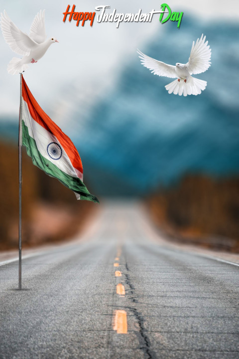 Happy 15 August Background With Indian Tiranga Flag For Picsart Free