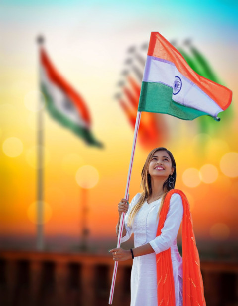 Happy 15 August Editing Background With Girl Wallpapers