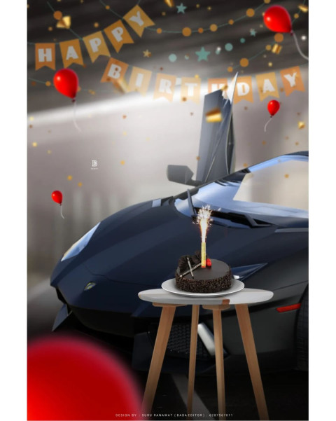 Happy Birthday Photo Editing Wallpaper CB Background HD