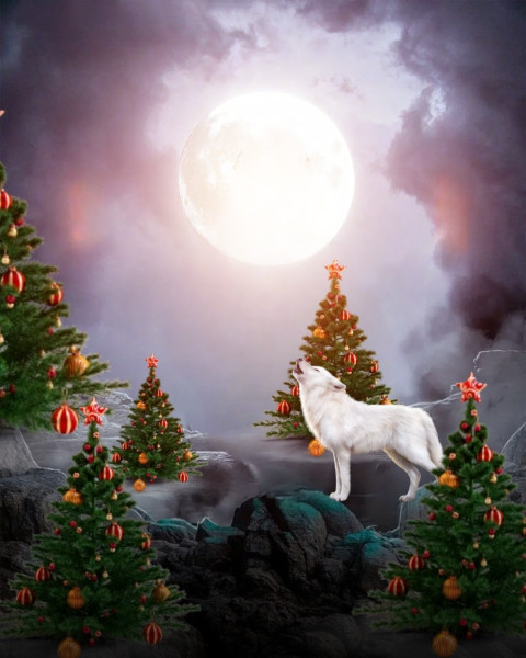 Happy Christmas Tree Editing CB Background Full HD
