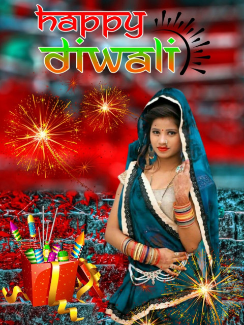 Happy Diwali CB Editing With Girls Background Download Free