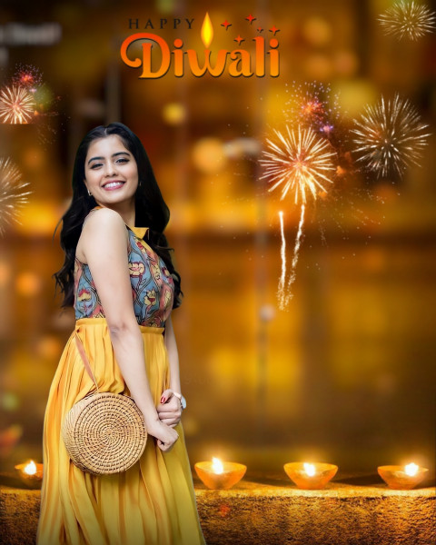 Happy Diwali CB Photo Editing Background With Girl Pic