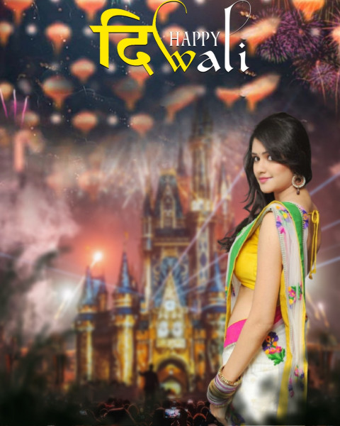 Happy Diwali CB Photo Editing Background With Girl Pics