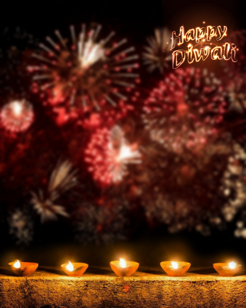Happy Diwali Fireworks Editing Background For Snapseed Image