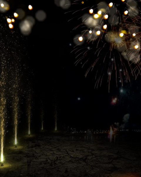 Happy Diwali Fireworks Photo Editing Background HD