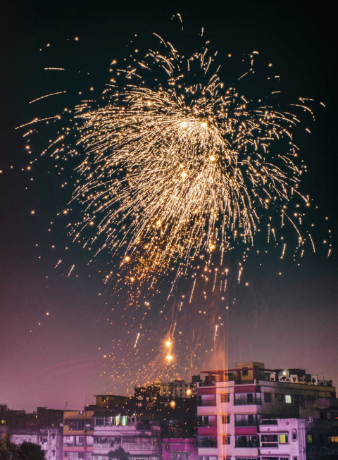Happy Diwali Fireworks Photo Editing Background HD New