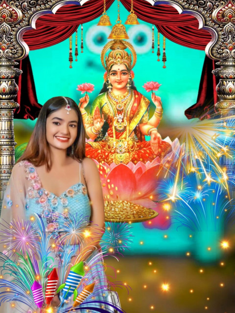 Happy Diwali Girls Editing Background Download