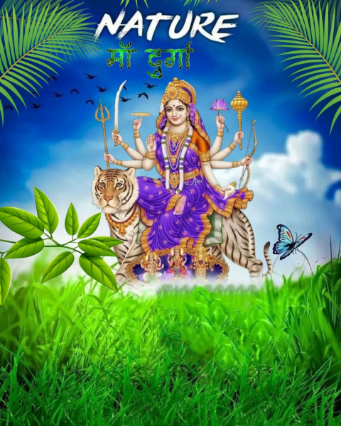 Happy Dussehra Navratri Durga Ji Background For PicsArt Photoshop