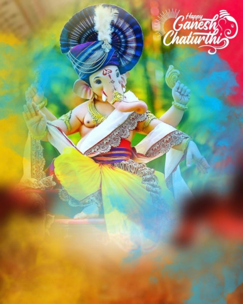 Happy Ganesh Chaturthi Background For Ganpati Bappa Morya New
