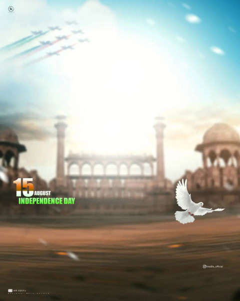 Happy Independence Day CB Red Fort Background For Picsart Photo Editing