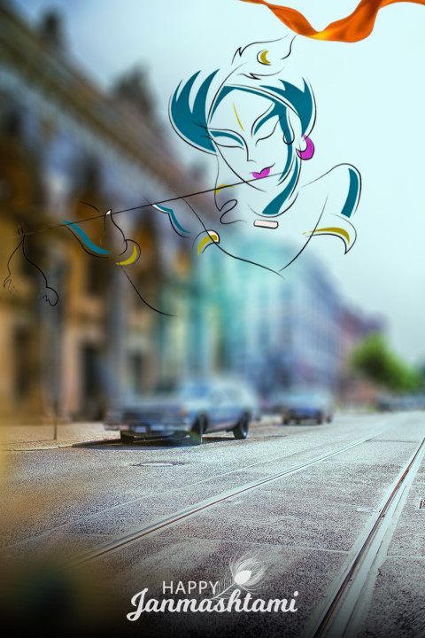 Happy Janmashtami Editing Blur Forest Background For CB PicsArt New