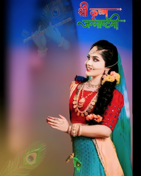 Happy Krishna Janmashtami Cb Photo Editing Background