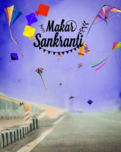 Happy Makar Sankranti CB Editing Background Free Stock Full HD
