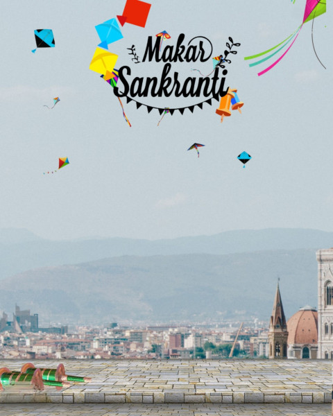Happy Makar Sankranti CB Editing Hd Background