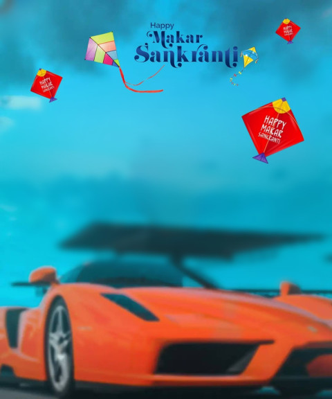 Happy Makar Sankranti HD Editing Background