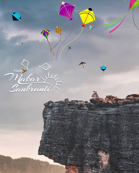 Happy Makar Sankranti Photo Editing Background HD