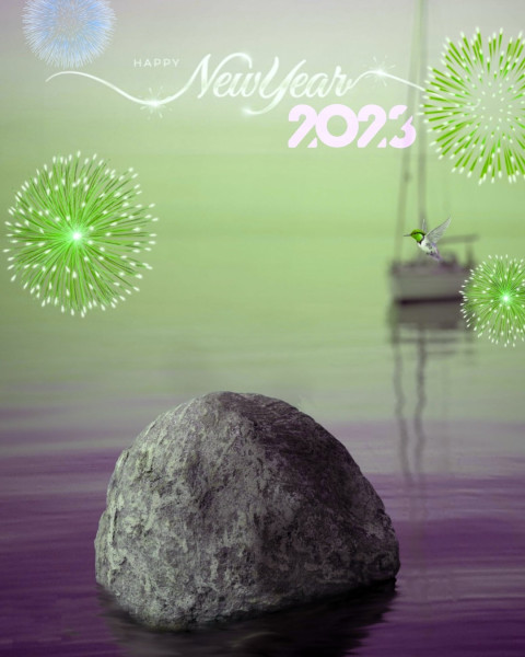 Happy New Year 2023 Background For CB Photo Editing