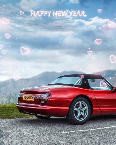 Happy New Year 2023 Car Background For Editing