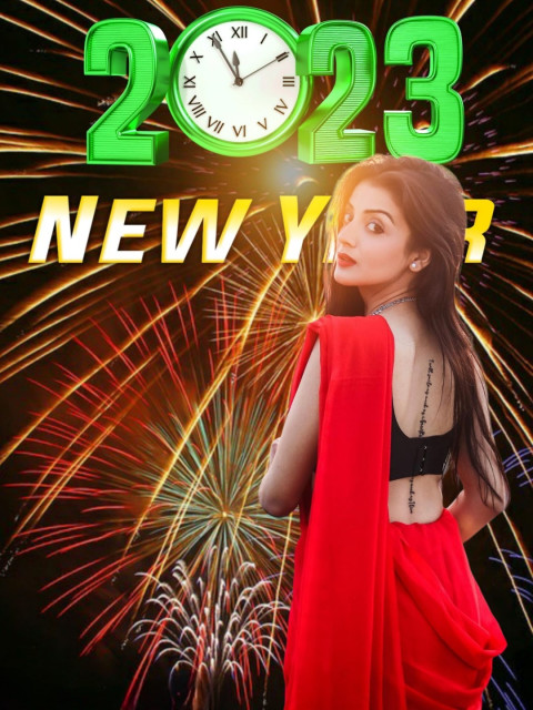 Happy New Year 2023 Celebration Hd Background Editing
