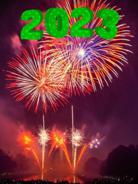 Happy New Year 2023 Editing Background Full Stock New