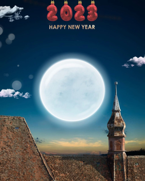 Happy New Year 2023 Photo Editing Background