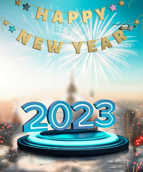 Happy New Year 2023 Photo Editing Background