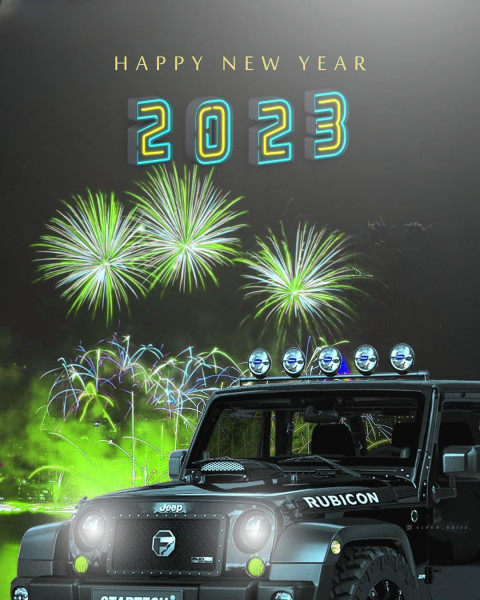 Happy New Year 2023 Zeep Editing Background