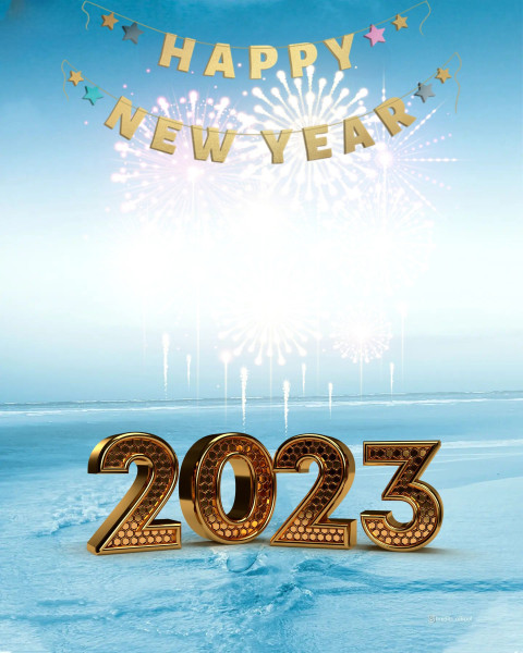 Happy New Year Background HD For 2023 Photo Editing
