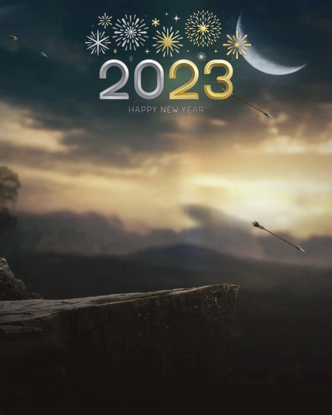 Happy New Year Background HD For 2023 Photo Editing