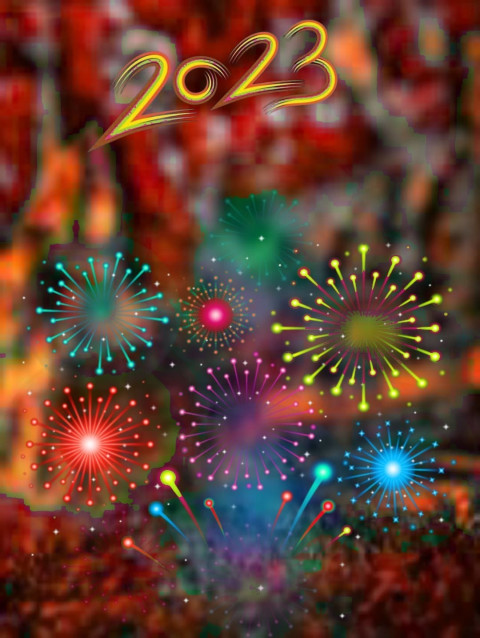 Happy New Year CB Editing Background 2023