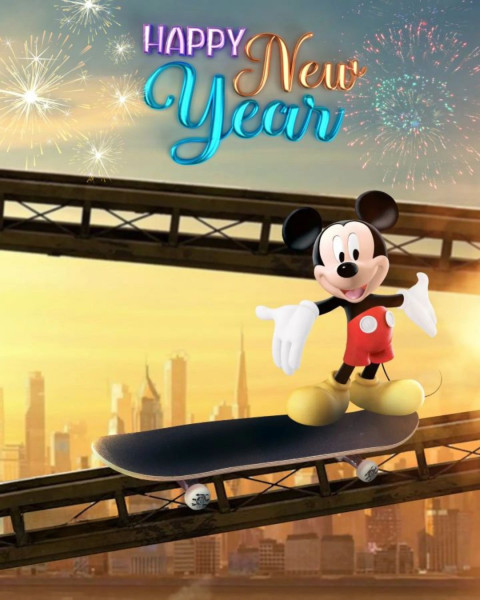 Happy New Year HD 2023 Background For Editing