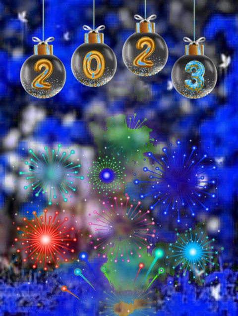 Happy New Year Photo CB Editing Background 2023