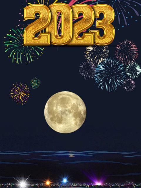 Happy New Year Photoshop CB Background Stock Free 2023
