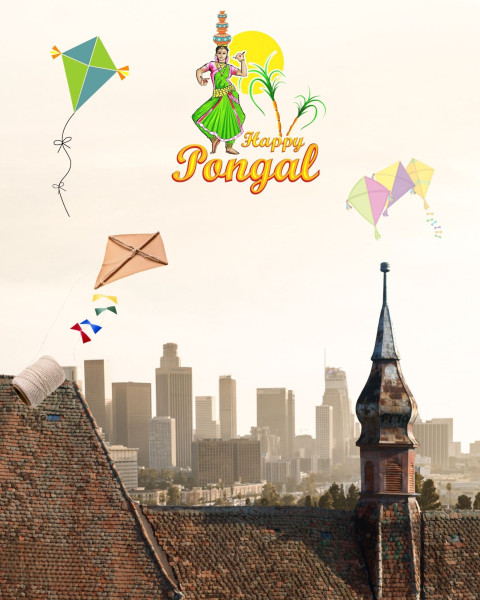Happy Pongal HD Backgrounds For CB Photo Editing
