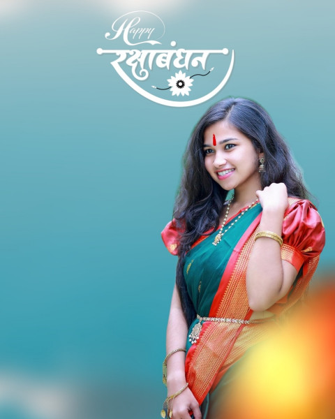 Happy Raksha Bandhan Background HD With Sister For Picsart Rakhi Editing