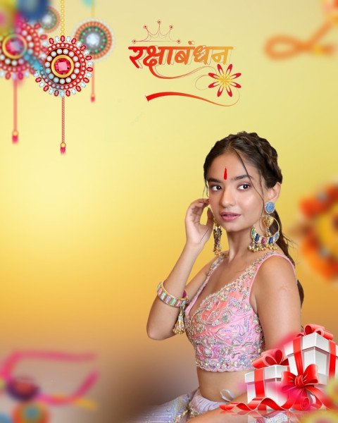 Happy Raksha Bandhan With Sister Editing Background Images HD