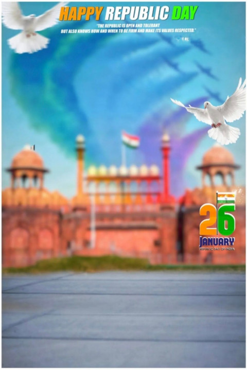 Happy Republic Day Background HD For Photoshop & PicsArt Editing Free