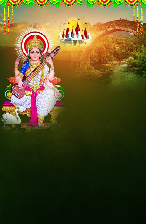 Happy Sarswati Puja Editing Background For Photoshop