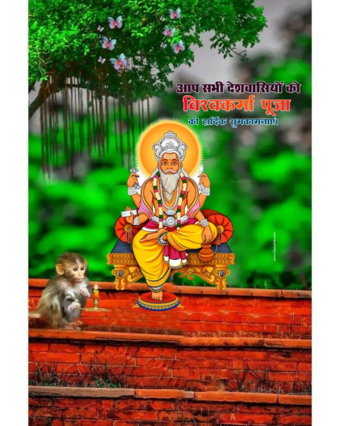 Happy Vishwakarma CB Background For PicsArt Editing Image