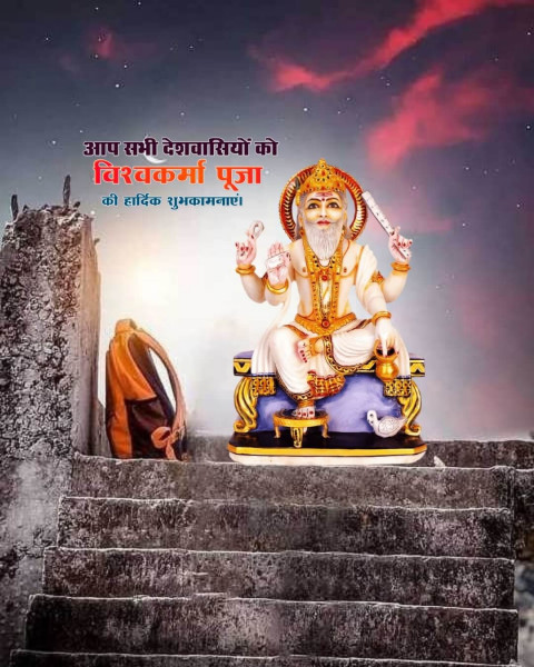 Happy Vishwakarma Puja CB Editing Background Download