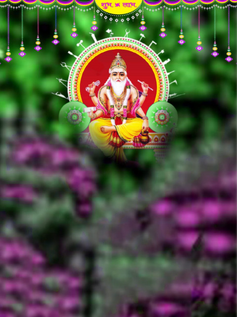 Happy Vishwakarma Puja CB PicsArt Editing Background Free Download