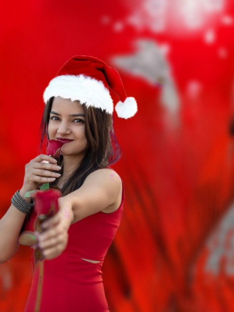 Hd Christmas CB Editing Background With Girl