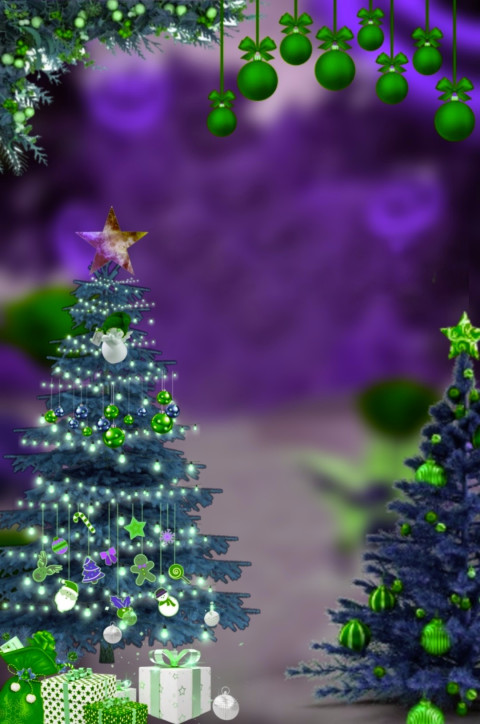 Hd Christmas Tree Photo Editing Background