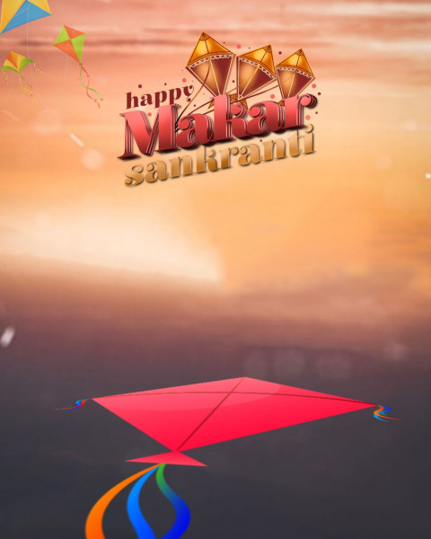 Hd Makar Sankranti Photoshop Background