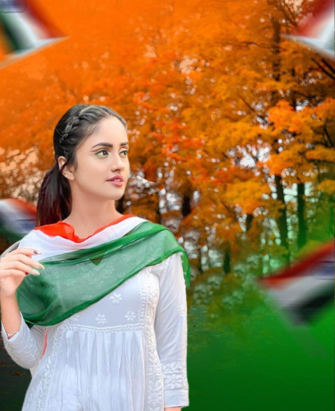 Independence Day Girl Editing Snapseed CB Backgrounds