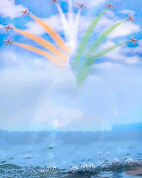 Independence Day Sky Flag New Background Download HD | KREditings