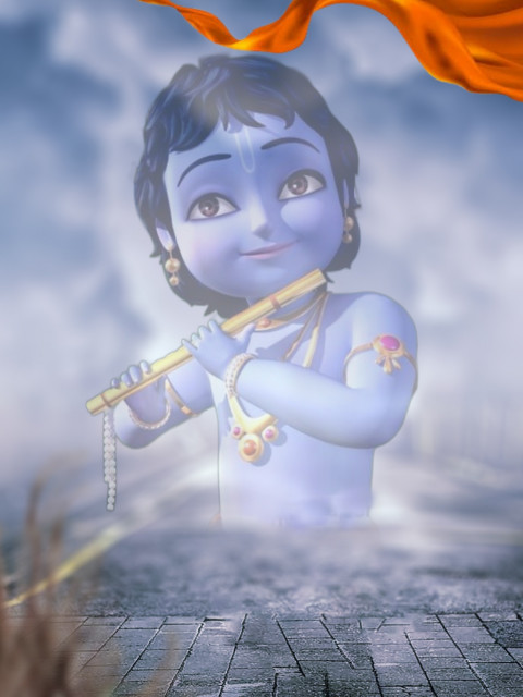 Krishna Janmashtami Editing Blur CB Background Full HD Download