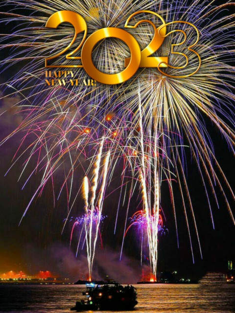 Latest Happy New Year 2023 CB Background for Photoshop Editing