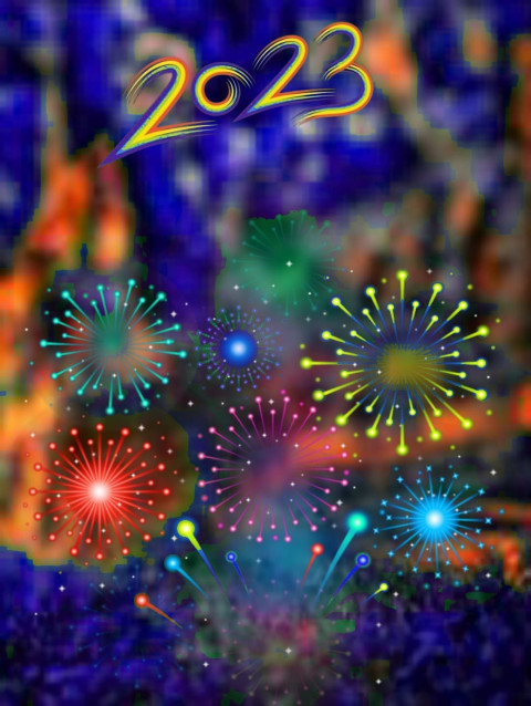 Latest Happy New Year Editing Full HD Background 2023