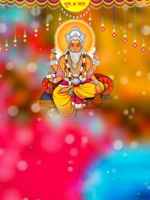 Latest Vishwakarma Puja Full HD CB PicsArt Editing Background Download